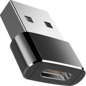 USB-A naar USB-C Converter - Ultra Compact - Zwart